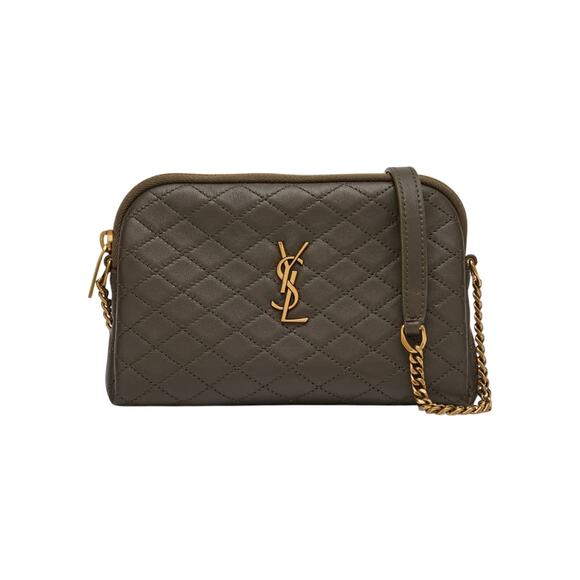 Saint Laurent 'Gaby' Black Mini Ysl Crossbody Bag - Picture 1 of 9